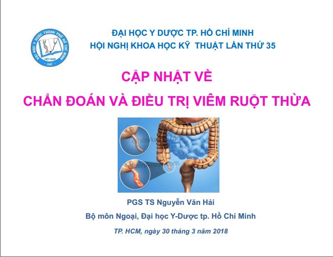 Cập nhật chẩn đoán và Điều trị Viêm ruột thừa cấp