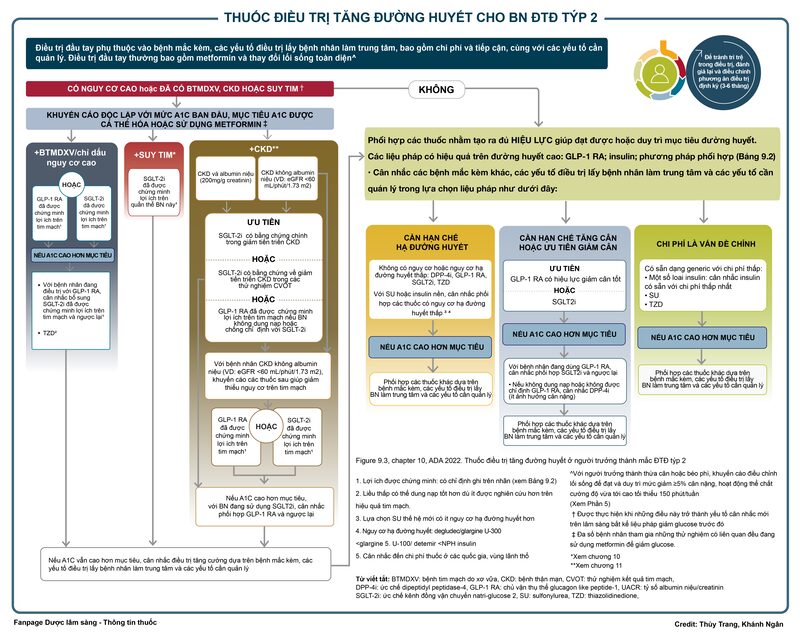 Tóm tắt khuyến cáo của ADA 2022 trong điều trị đái tháo đường